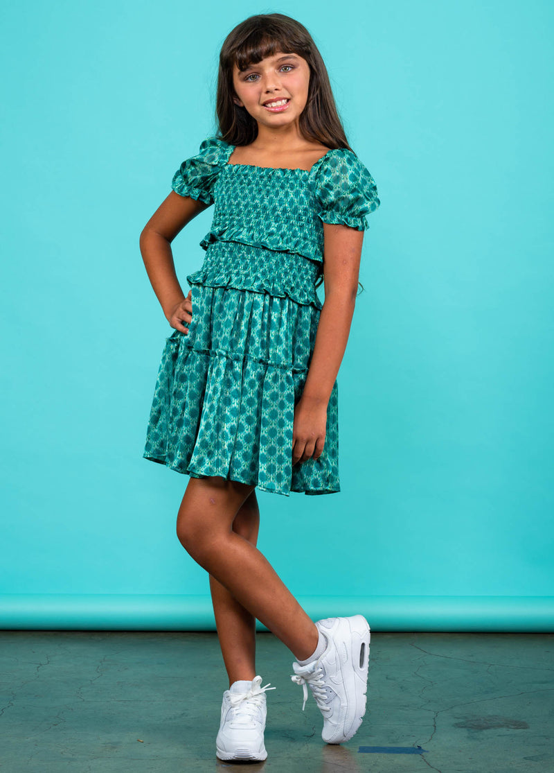 BERKLEY Puff Sleeve Smocked Dress