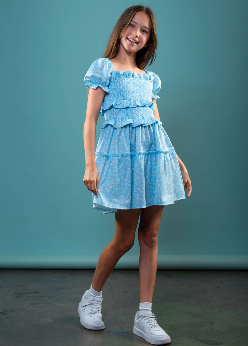 BERKLEY Puff Sleeve Smocked Dress