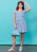 BERKLEY Puff Sleeve Smocked Dress