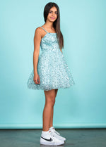 ISABELLA Sequins Tulle Cocktail Dress