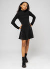 PRISCILLA Sparkle High Neck Long Sleeves Dress