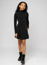 PRISCILLA Sparkle High Neck Long Sleeves Dress